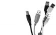 usb cable on white