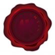 wax seal round dark
