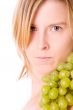 Grapes on a shoulder