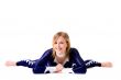 Resting acrobat girl