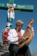 Senior ukrainian musician with bandura