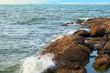 Stones on cold water