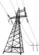 Power lines and electric pylons