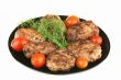Cutlets and tomatoes