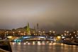 Kremlin view from the river at night. Moscow. Russia.