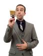 Businessman Painting Something