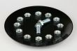 Bolts and nuts symbolise a dial