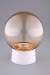 The fixture with a glass plafond