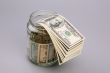 Money in jars