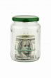 Dollars in jar
