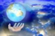 planet in hands