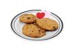 Plate of love and chocolate chip cookies