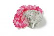 Pink and white Lei with sparkle cap