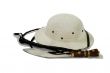 Hunting knife, whip and Pith Helmet