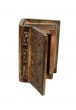 Wooden book open