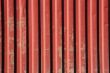 The goffered metal background