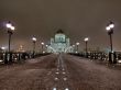 Cathedral of Christ the Saviour in Moscow night view from the br