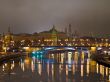Kremlin view from the river at night. Moscow. Russia.