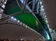 Bridge over the Moscow river at night