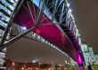 Bridge over the Moscow river night view