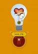 Heart in a lamp