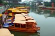 Line of boats at Qinhuai river