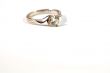 Crystal ring isolated over white