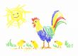  chicken and rooster