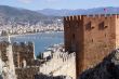 Red tower and port
