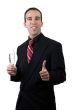 Businessman Celebrating