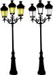 Retro street lamp