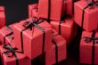 red gift boxes