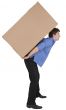 Man holding cardboard box