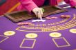 table with chips in casino