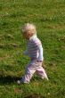 Child walking in the park