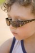 Boy in sun glasses macro