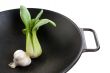 Bok Choy and Garlic in a Wok