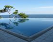 Pine-tree, pool and sea