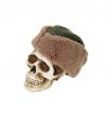 Wool military hat and skull