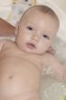 baby in bath closeup
