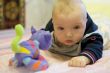Baby with toy