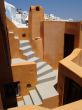 Colorful orange view on Santorini, Greece