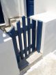 Blue gate on Santorini island