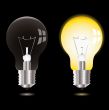 light bulb on off