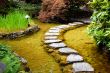 Garden pond path