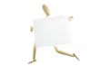 Running wooden mannequin