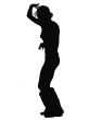 silhouette of girl