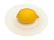 lemon at plate