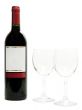 red wine with wineglasses