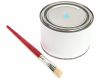 bucket of color and brush